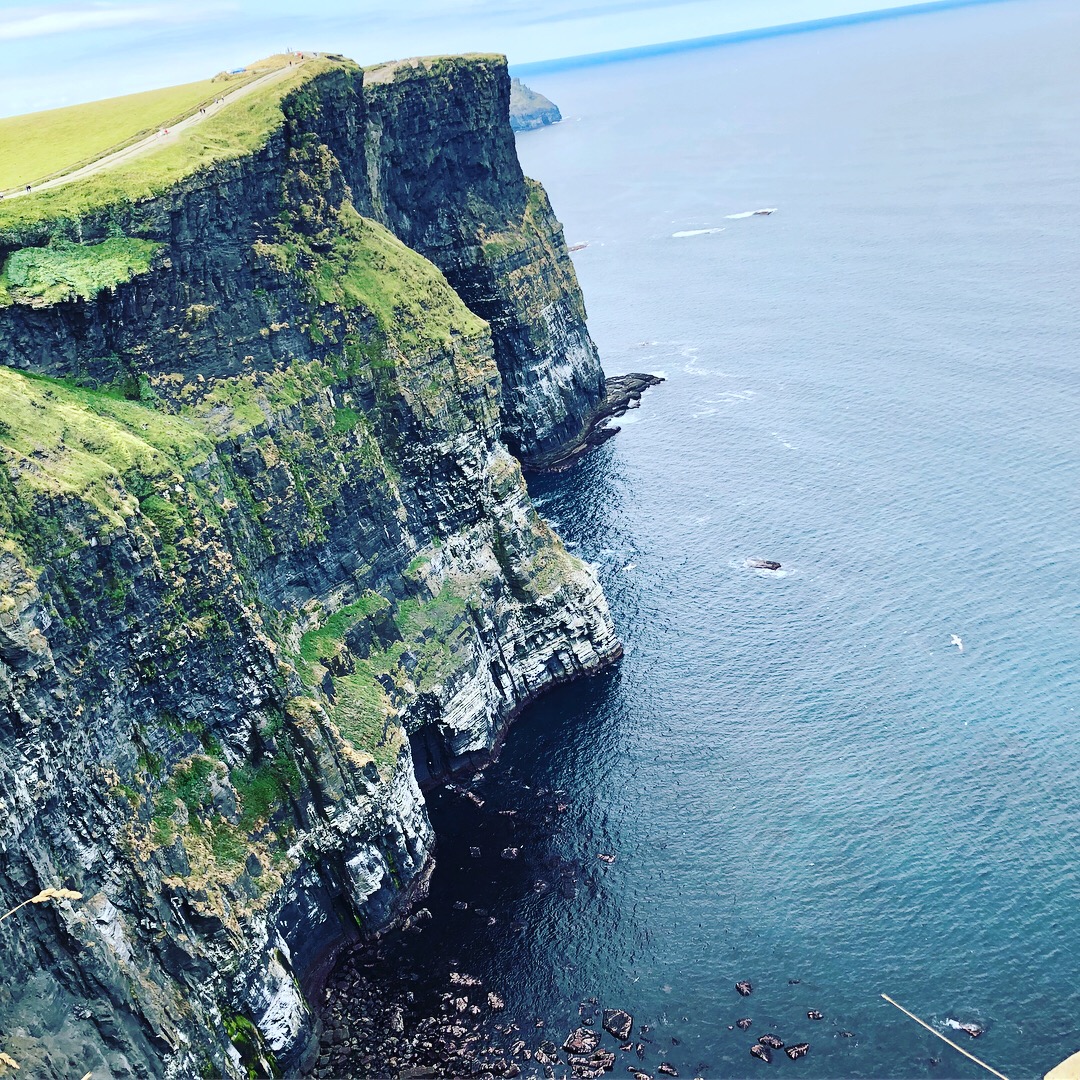 a classic shot of the Cliffs of Moher